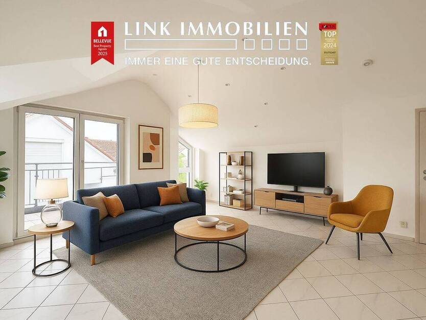 Wohnen mit Weitblick- exklusive Dachgeschoßwohnung in Stuttgart-Schönberg!