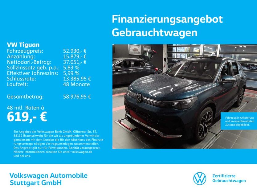 VW Tiguan 3.769 km 52.430 € Stuttgart-Feuerbach 70469