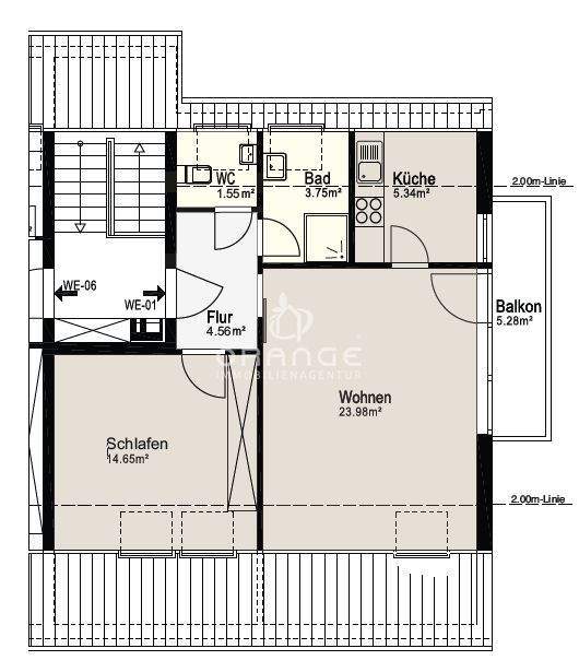 ** HELLE ZWEIZIMMER DACHGESCHOSS WOHNUNG ** - MIT BALKON IN BEGEHRTER LAGE IN STUTTGART-VAIHINGEN - 2 zimmer