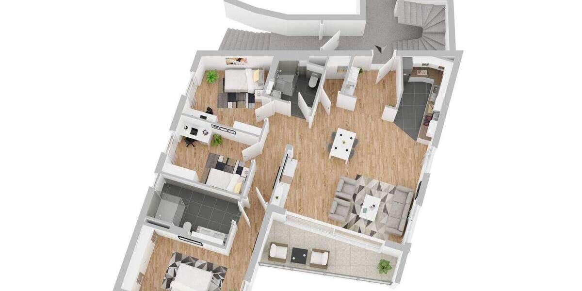 Etagenwohnung Stuttgart Degerloch - 4 Zimmer, 109 m&sup2;, 935.000&euro; | Angebot:25700479