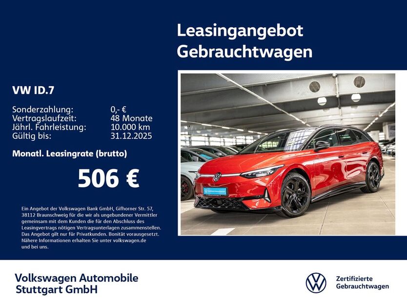 VW ID.7 12.192 km 50.930 € Stuttgart-Feuerbach 70469