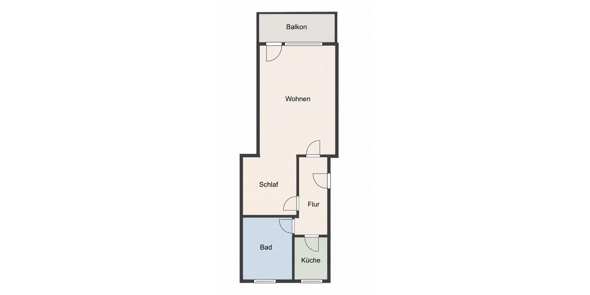 Hochparterre Stuttgart Luginsland - 1.5 Zimmer, 36 m&sup2;, 889&euro; | Angebot:26705355
