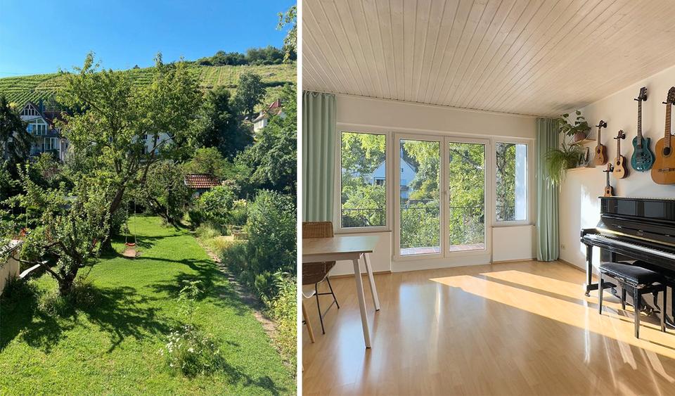 Hochparterre Stuttgart Hedelfingen - 3 Zimmer, 77 m&sup2;, 329.000&euro; | Angebot:26889119