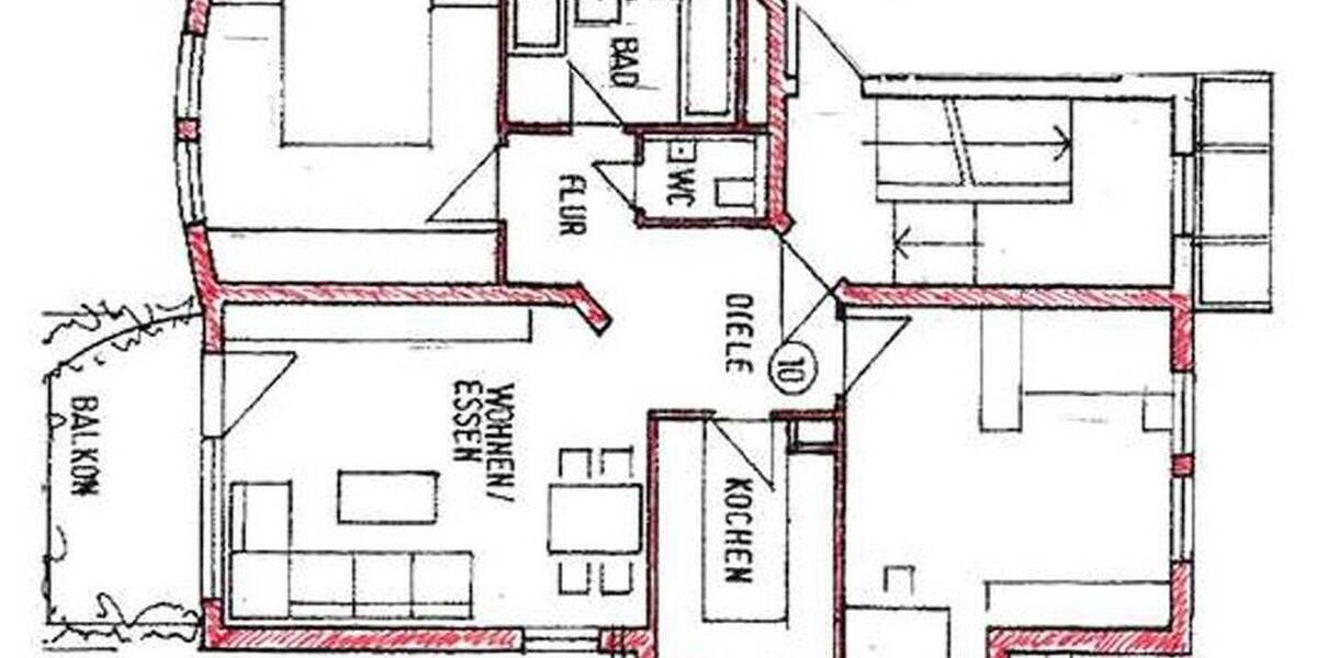 Etagenwohnung Weinstadt Endersbach - 3 Zimmer, 76 m&sup2;, 309.000&euro; | Angebot:26739267