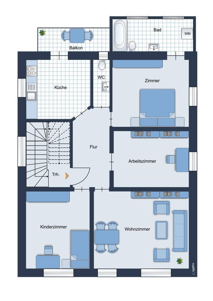 Modernisierter Altbau mit Charakter - großzügige Räume in stilvollem Ambiente