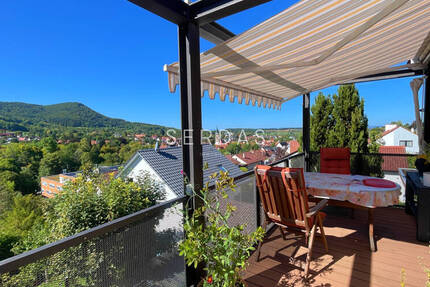 3-Zimmer-Wohnung mit Balkon, Gartenanteil und Fernblick in Reutlingen-Gönningen