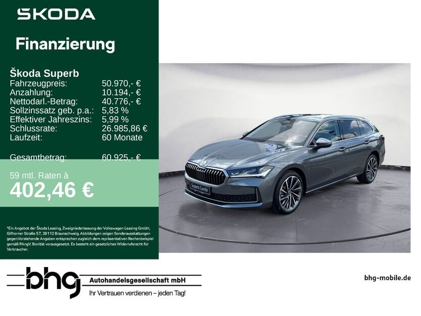 Skoda Superb 8.100 km 50.970 € Reutlingen 72770