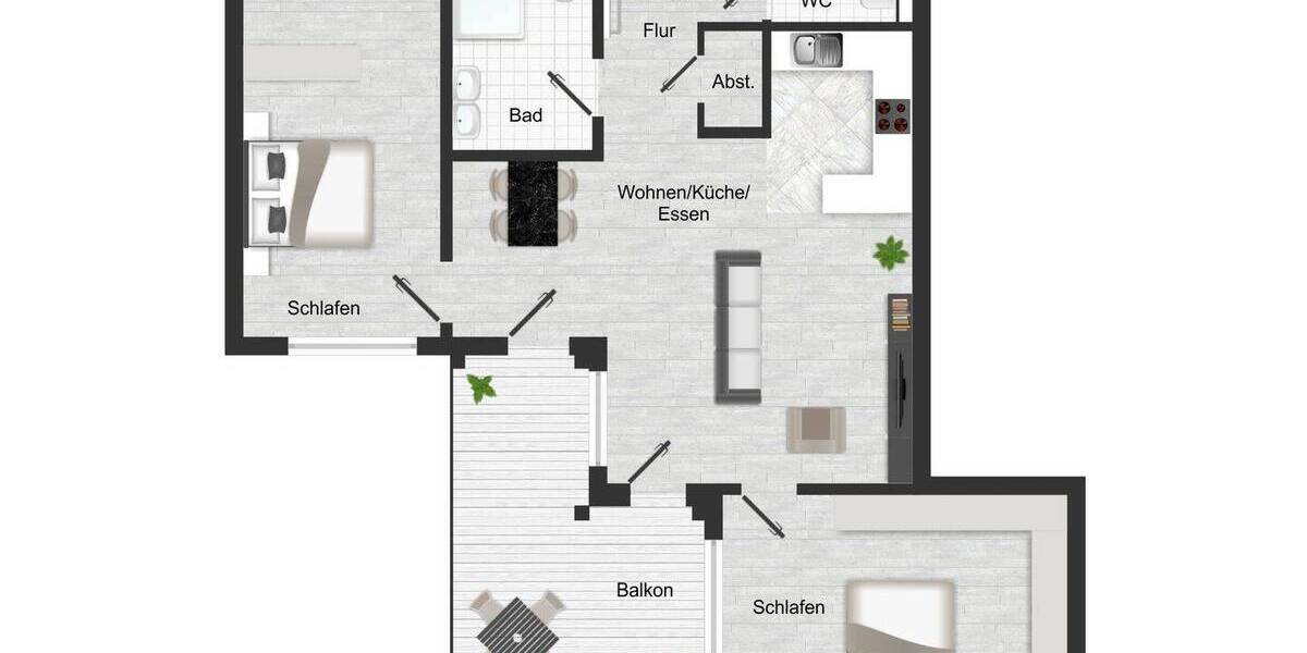 Etagenwohnung Sindelfingen Mitte - 3 Zimmer, 101 m&sup2;, 665.000&euro; | Angebot:26410404