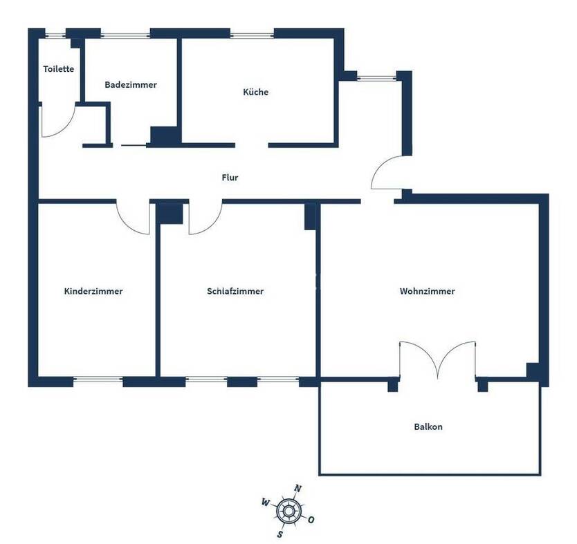 Gepflegte Wohnung mit sonnigem Balkon und Garage in familienfreundlicher Lage in Backnang