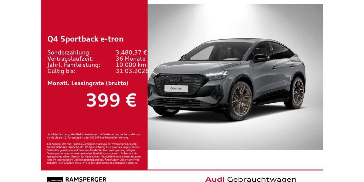 Audi Q4 e-tron 13.450 km 51.480 &euro; Kirchheim 73230