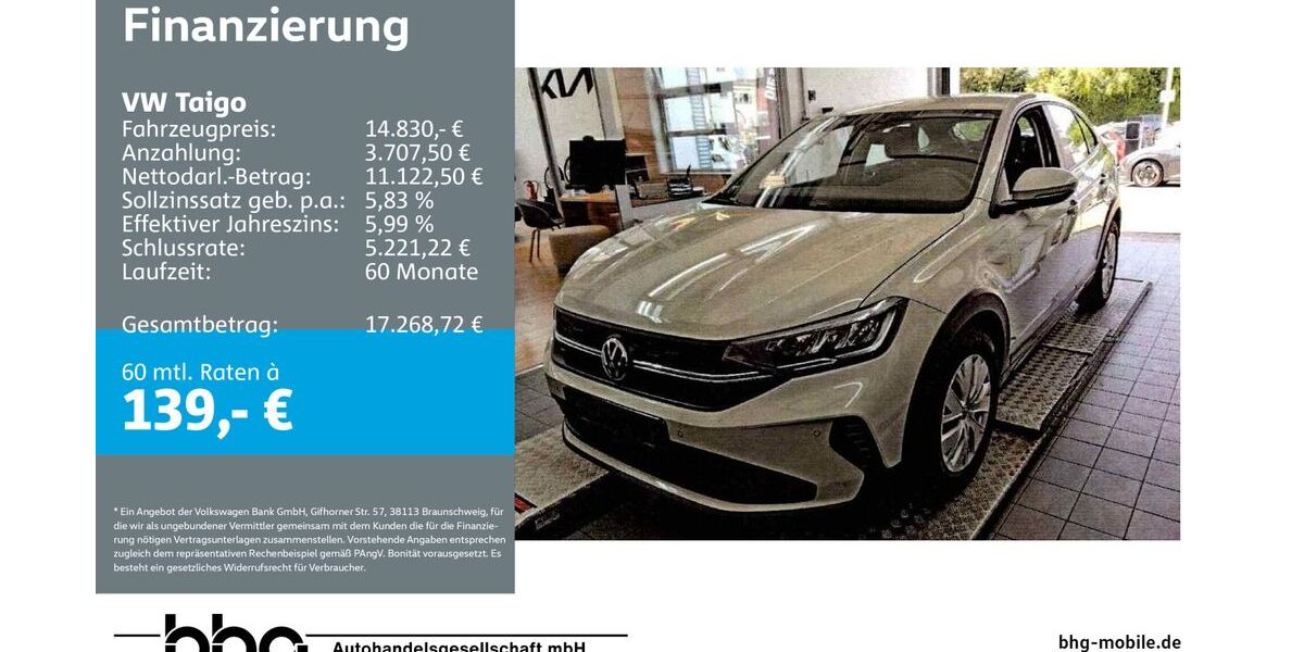 VW Taigo 79.066 km 14.430 &euro; Tübingen 72072