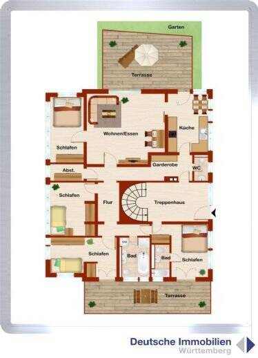 Etagenwohnung Wannweil - 5 Zimmer, 151 m&sup2;, 412.000&euro; | Angebot:19341134