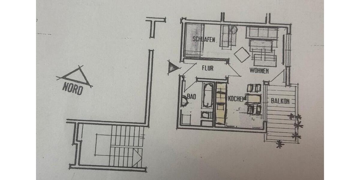 Etagenwohnung Aidlingen - 1.5 Zimmer, 40 m&sup2;, 845&euro; | Angebot:26535903