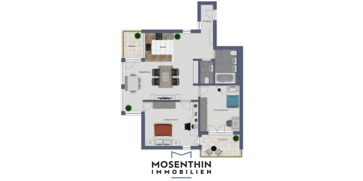Etagenwohnung Kirchheim - 3 Zimmer, 88 m&sup2;, 399.000&euro; | Angebot:26656818