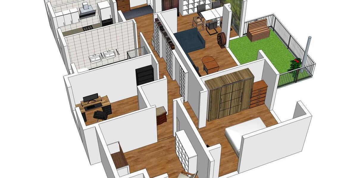 Etagenwohnung Leinfelden-Echterdingen Echterdingen - 4 Zimmer, 105 m&sup2;, 1.750&euro; | Angebot:26516359