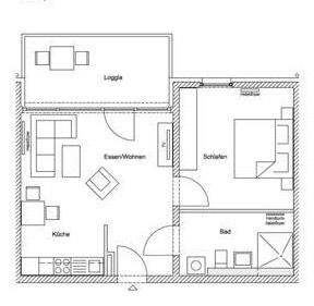 Etagenwohnung Ludwigsburg Eglosheim - 2 Zimmer, 60 m&sup2;, 289.000&euro; | Angebot:26429868