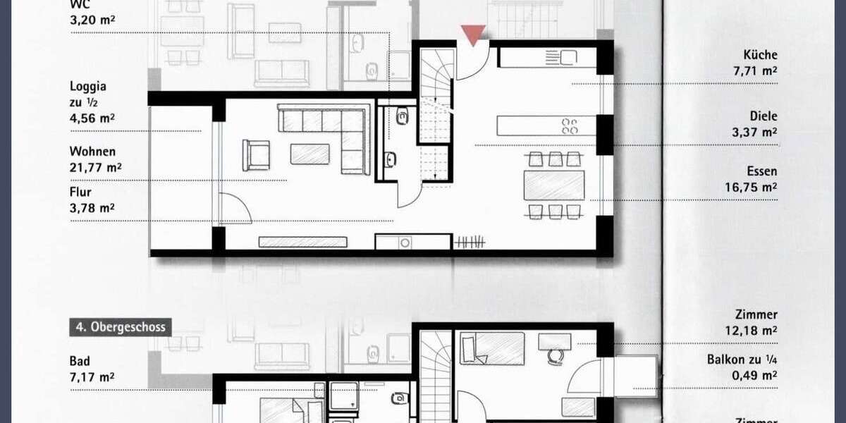 Etagenwohnung Stuttgart Stuttgart-Nord - 4 Zimmer, 116 m&sup2;, 749.000&euro; | Angebot:26695496