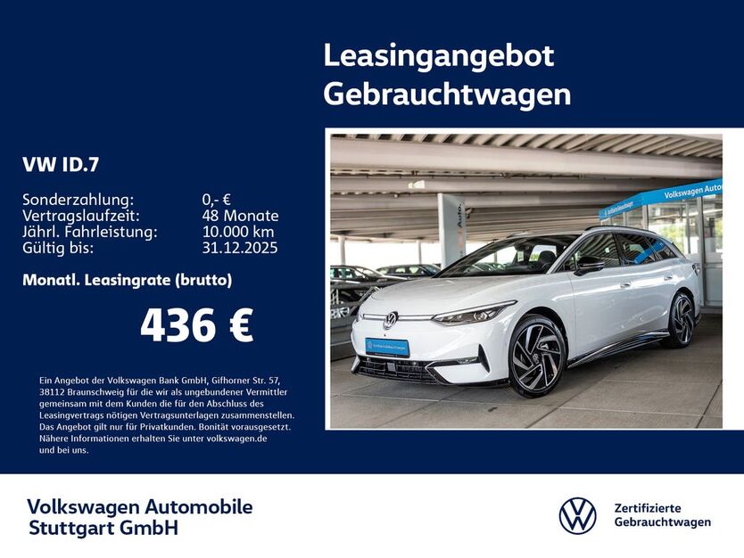 VW ID.7 20.413 km 45.230 € Stuttgart-Wangen 70188
