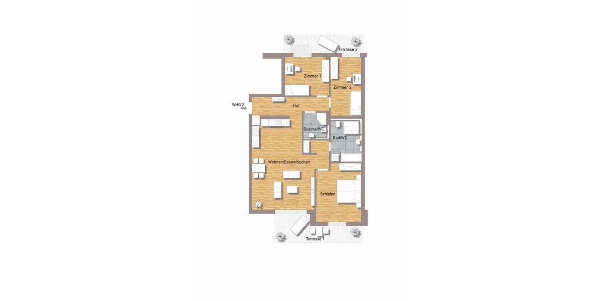 Erdgeschoßwohnung Sindelfingen Darmsheim - 4 Zimmer, 114 m&sup2;, 1.771&euro; | Angebot:26630280