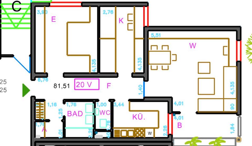Erdgeschoßwohnung Renningen - 3 Zimmer, 82 m&sup2;, 340.000&euro; | Angebot:26397003