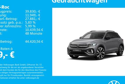 VW T-Roc 1.501 km 38.430 &euro; Stuttgart-Wangen 70188