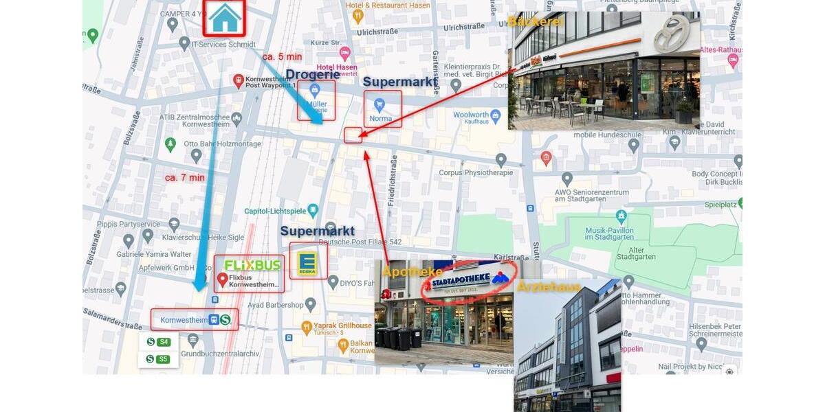 Etagenwohnung Kornwestheim - 1 Zimmer, 14 m&sup2;, 585&euro; | Angebot:25576433