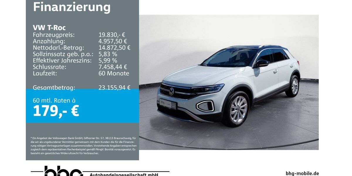 VW T-Roc 44.349 km 19.830 &euro; Metzingen 72555