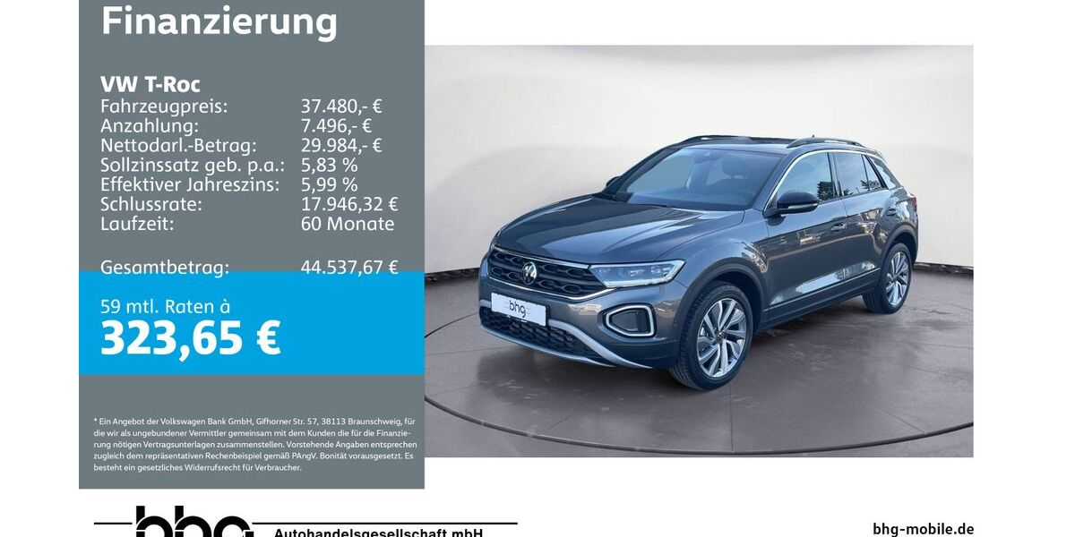 VW T-Roc 3.549 km 37.480 &euro; Tübingen 72072
