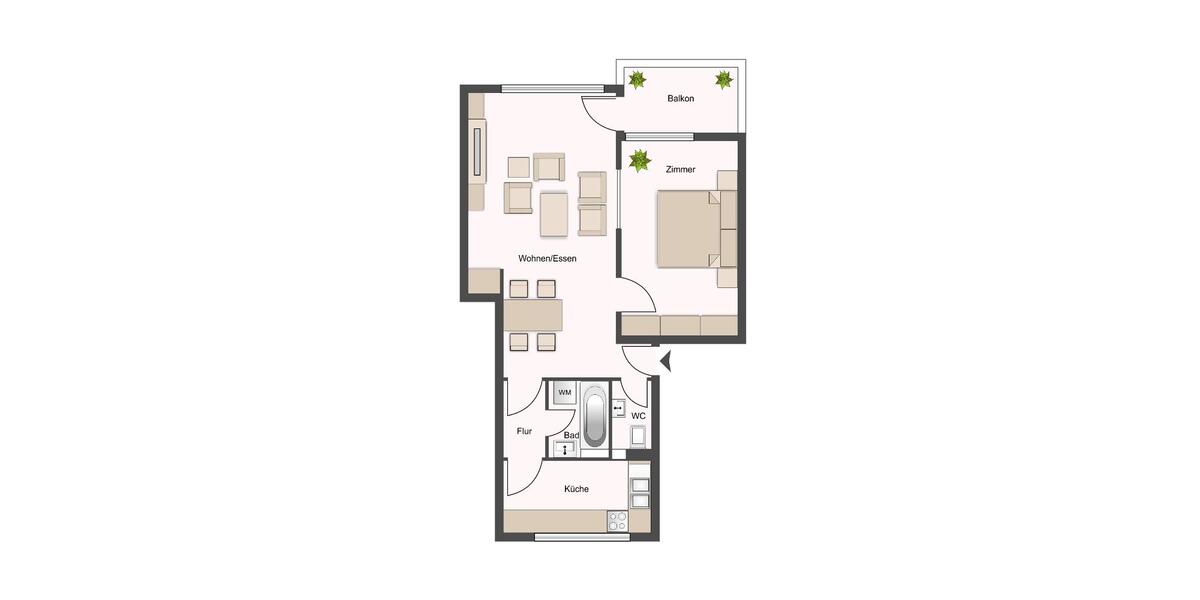Schöne, helle 2 Zi.-Whg. mit Balkon und Garage in Ditzingen-Heimerdingen zu verkaufen - Etagenwohnung Heimerdingen Heimerdingen | Angebot:27001603
