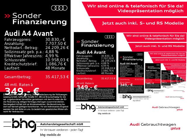 Audi A4 69.488 km 30.830 &euro; Tübingen 72072