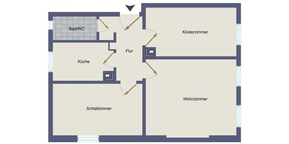 Etagenwohnung Stuttgart Süd - 3 Zimmer, 44 m&sup2;, 140.000&euro; | Angebot:25385291