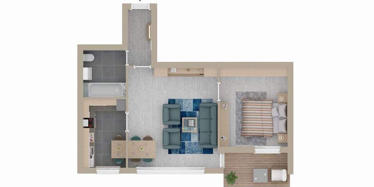 Etagenwohnung Stuttgart Rohr - 2 Zimmer, 53 m&sup2;, 219.000&euro; | Angebot:24761087