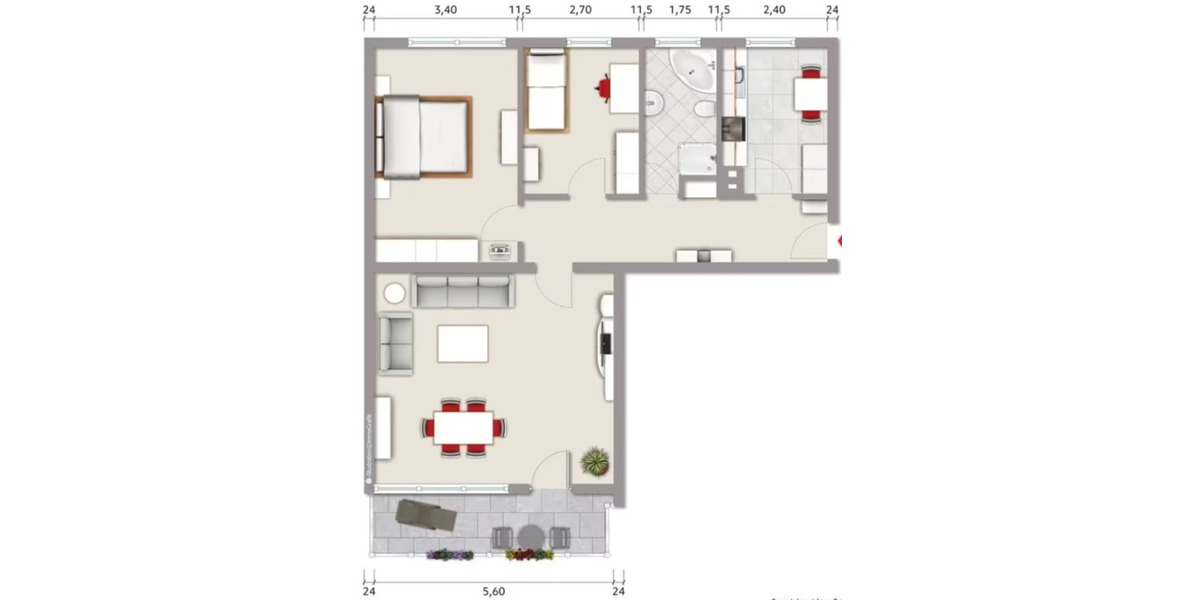 3 Zimmer EG Wohnung in Sachsenheim 80qm mit Balkon privat zu verkaufen - 3- Sachsenheim Kleinsachsenheim | Angebot:27346071