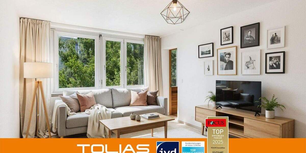 Erbbau mit Aussicht: ruhige 2-Zimmer-Wohnung mit Loggia und flexibler Raumgestaltung 2 zimmer