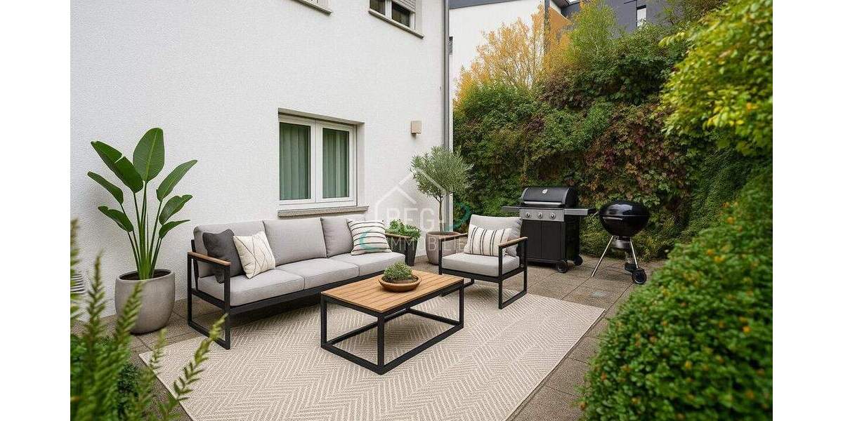 Gartenidylle trifft Wohnkomfort: Doppelhaushälfte mit Einliegerwohnung 4 zimmer