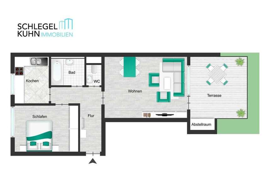 Wohnung zum Mieten in Reutlingen 700 € 59 m²