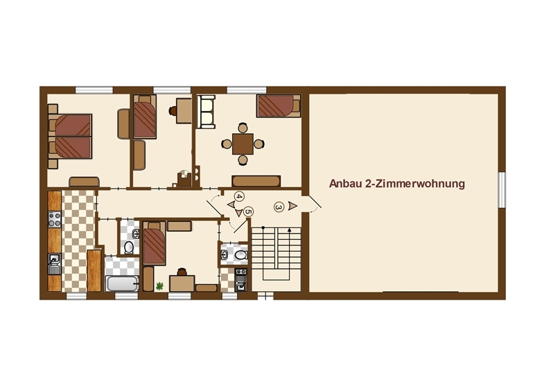 Wohn- und Gewerbeanwesen mit viel Gestaltungspotential in bester Lage zimmer