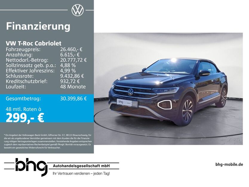 VW T-Roc 45.385 km 26.460 € Reutlingen 72770