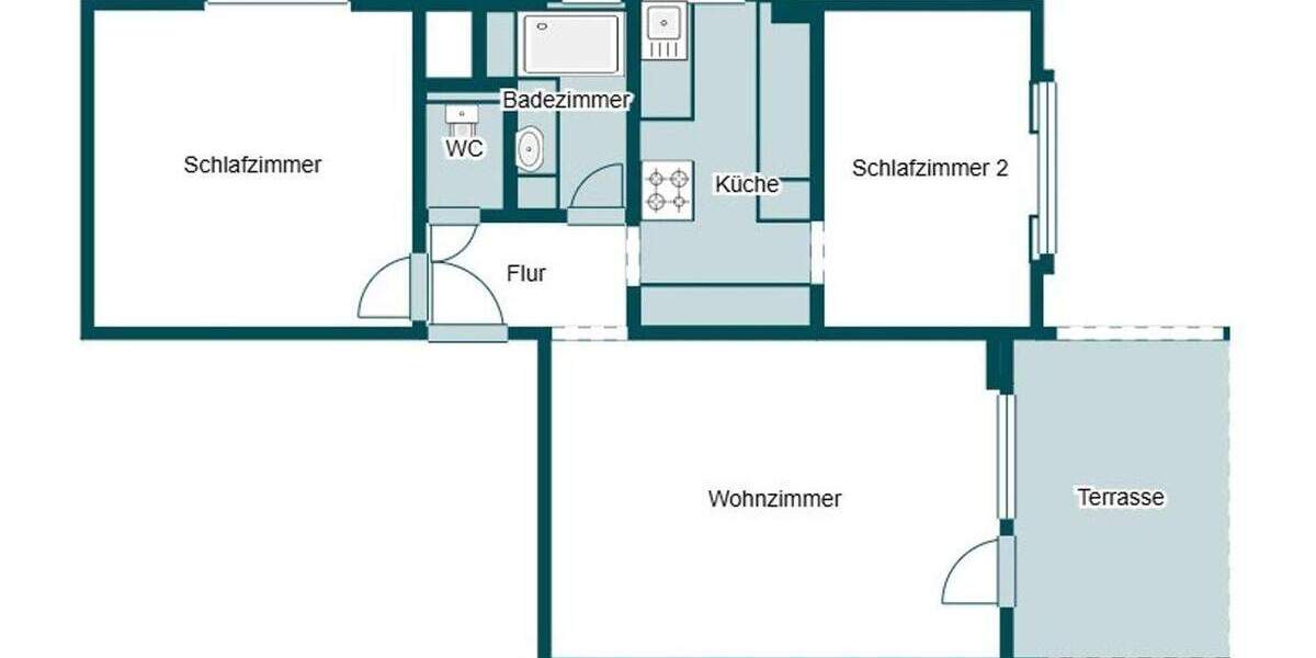 3-Zi.-Terrassenwohnung mit Südgarten, Garage & zentraler Citylage - sofort einziehen oder vermieten 3 zimmer