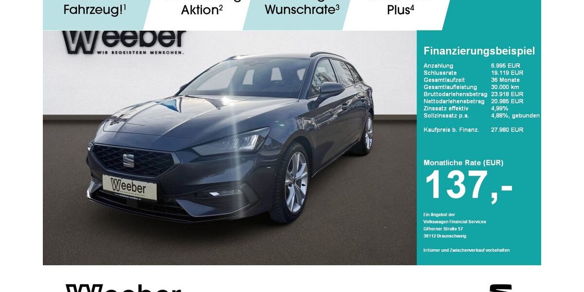 Seat Leon 23.420 km 27.480 € Weil der Stadt 71263