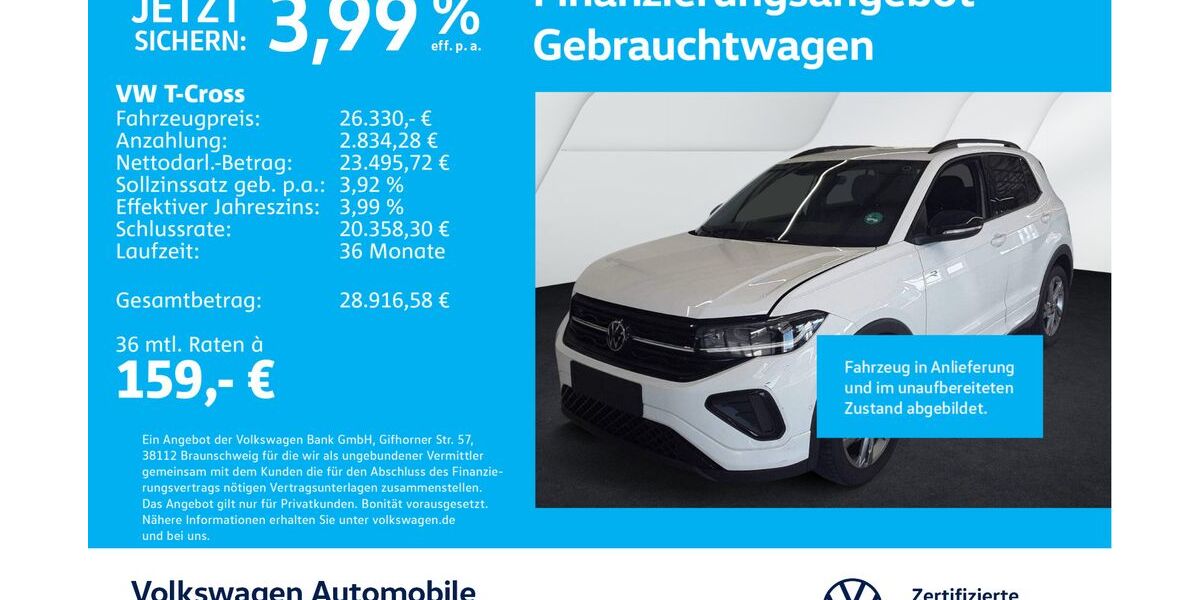 VW T-Cross 24.447 km 26.330 € Stuttgart-Feuerbach 70469