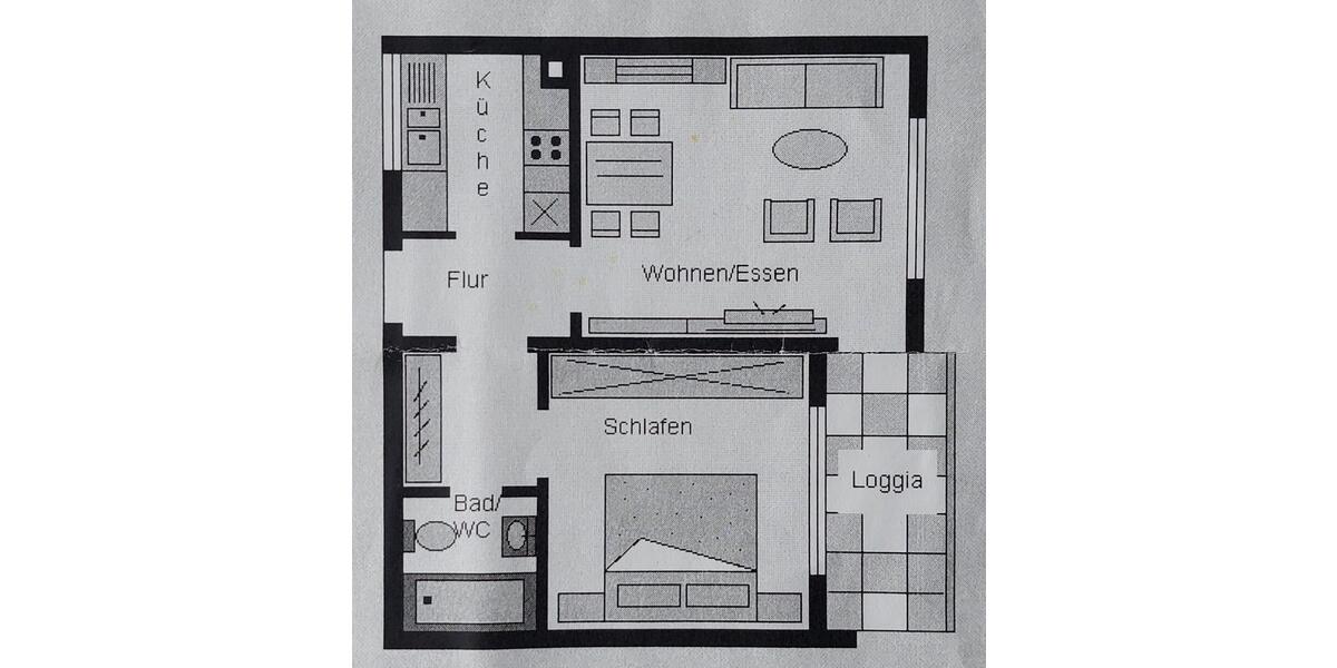 Hochparterre Esslingen am Neckar Hegensberg - 2 Zimmer, 43 m&sup2;, 172.000&euro; | Angebot:26927356