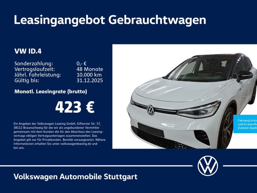 VW ID.4 11.351 km 44.930 € Stuttgart 70563