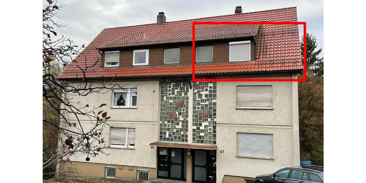 Dachgeschoßwohnung Esslingen am Neckar Brühl - 2 Zimmer, 37 m&sup2;, 151.000&euro; | Angebot:26224531