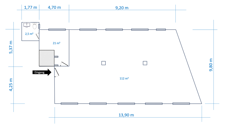 Gewerbeobjekt Stuttgart Zuffenhausen - 1.350&euro; | Angebot:25313101