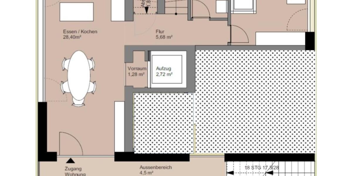 Maisonettenwohnung Stuttgart Degerloch - 3.5 Zimmer, 110 m&sup2;, 2.540&euro; | Angebot:26228326