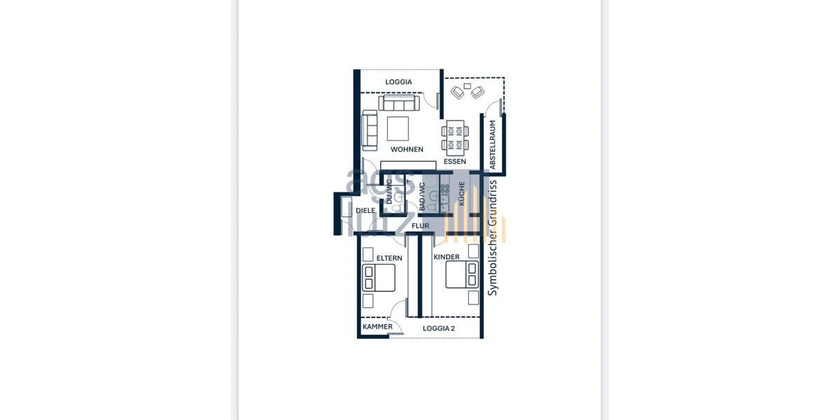 Etagenwohnung Tübingen - 3 Zimmer, 98 m&sup2;, 1.300&euro; | Angebot:24840702