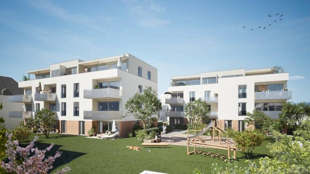 großzügig und modern - genießen Sie den Abend auf Ihrem tollem West-Balkon