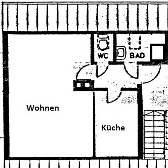 Dachgeschoßwohnung Remshalden - 1 Zimmer, 31 m&sup2;, 520&euro; | Angebot:26006813