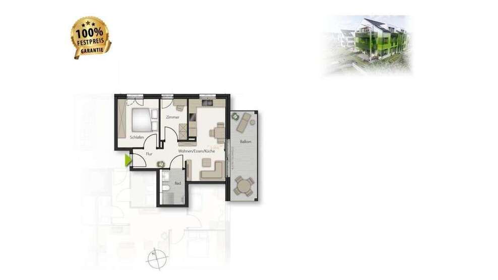 Wohnung zum Kaufen in Böblingen 389.000 € 57 m²